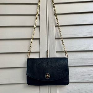 Tory Burch Kira Crossbody Bag in Black Leather